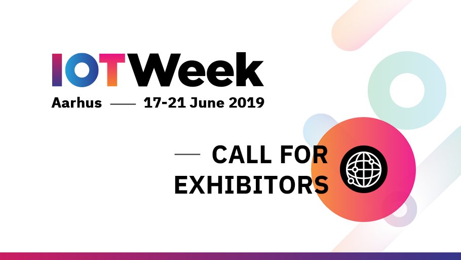 IoT_Forum's tweet photo. Book an exhibition booth and promote your activities, share your latest applied researches and initiatives on #IoTWeek2019 #Aarhus #Musikhuset https://t.co/nM876dDxcV https://t.co/NHZheooWHO