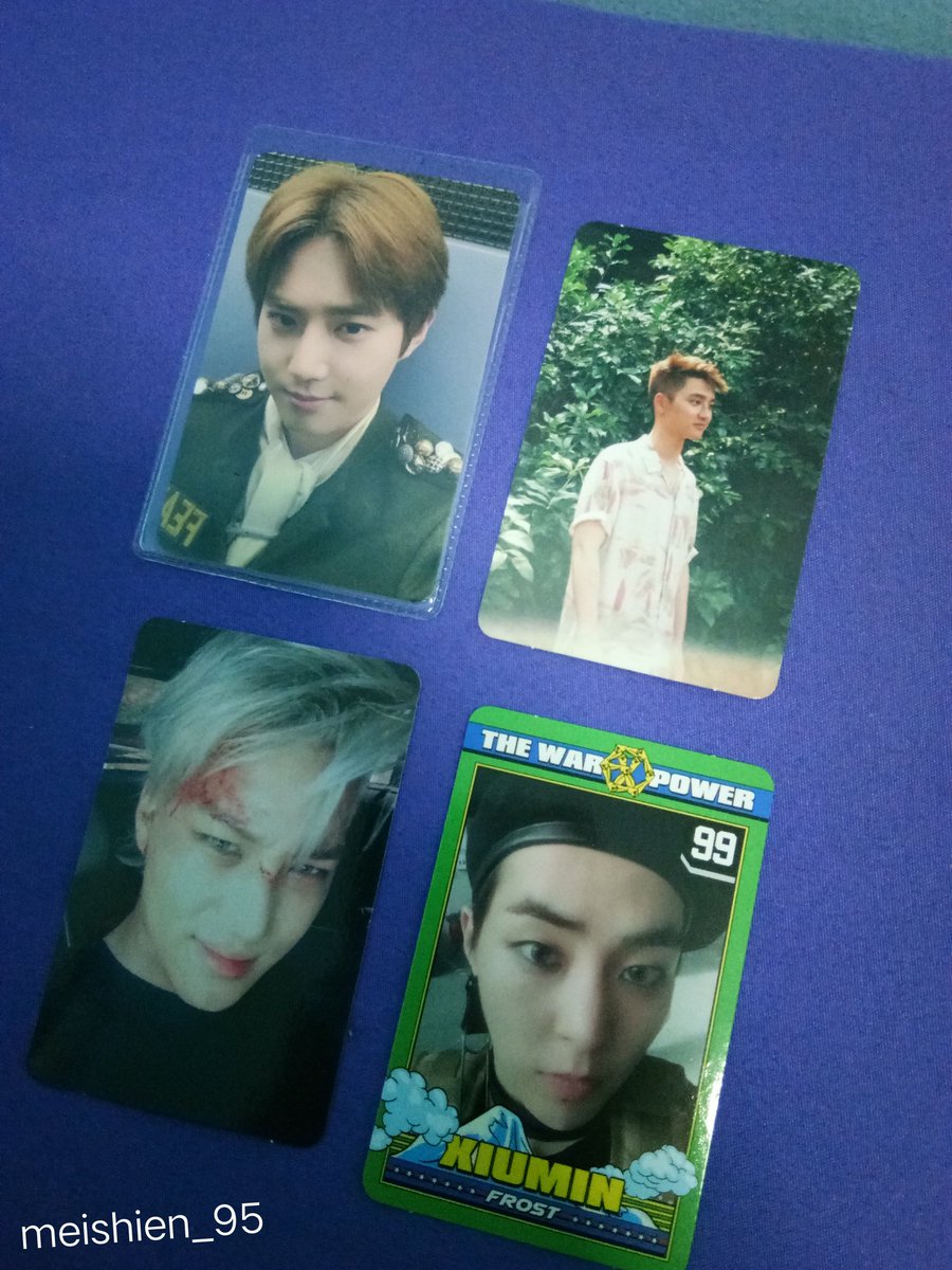 Meishien_95's tweet photo. WTT EXO

Photocard 
Have - Want
D.O - Chanyeol (as show on pic 3)
Kai - Chanyeol (as show on pic 3)
Xiumin - Chanyeol (as show on pic 3)
Suho andante - Chanyeol andante (priority) or Baekhyun any ver of don't mess up my tempo 

Postcard 
Have:
Xiumin
Suho

Want:
Baekhyun or Sehun https://t.co/wVblyWoBWS