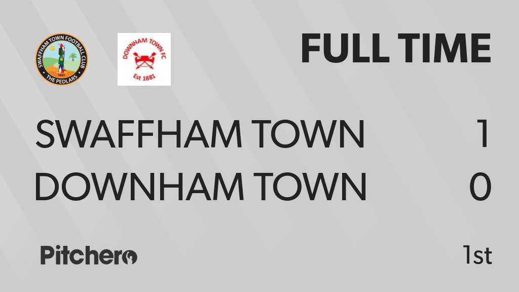 Swaffham_TownFC's tweet photo. FULL TIME: Swaffham Town 1 - 0 Downham Town
#SWADOW #Pitchero
https://t.co/2zj6Ha4Itc https://t.co/ptBfMnaJqZ