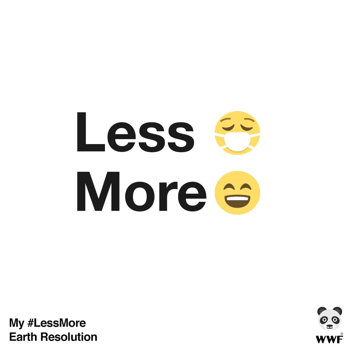 hnaqikhan's tweet photo. 1/3 For the New Year WWF-Pakistan encourages you to make a #lessmore Earth resolution.
Choose from any one of these options and post it on your social media accounts. 
Don't forget to tag #wwfpak! https://t.co/XL9HFLcexb