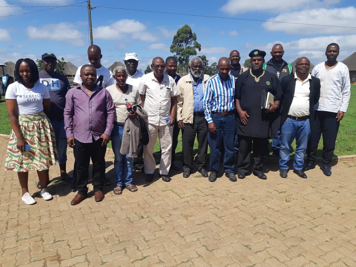 cape_pac's tweet photo. PAC President Nyontso paying a visit to His Highness King Zwelonke Sigcawu. The President is leading the charge to reclaim our land which was brutally robbed from our Kings.

Land first all shall follow is the rallying cry of the PAC, yet again.
Izwe Lethu https://t.co/v8p60GtB4R