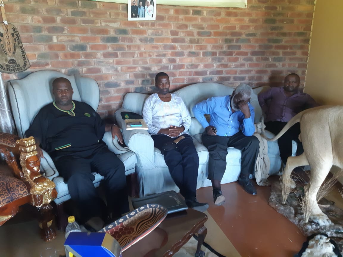 PAC President Nyontso paying a visit to His Highness King Zwelonke Sigcawu. The President is leading the charge to reclaim our land which was brutally robbed from our Kings.

Land first all shall follow is the rallying cry of the PAC, yet again.
Izwe Lethu