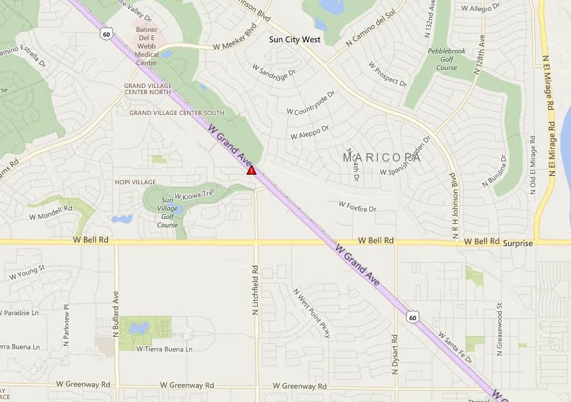 Arizona Dot On Twitter Grand Ave Us 60 Wb Past Bell The
