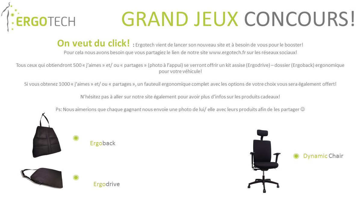 Ergotech56's tweet photo. Grand jeux concours! De maintenant au 31 Janvier! https://t.co/6AWNNVfClm