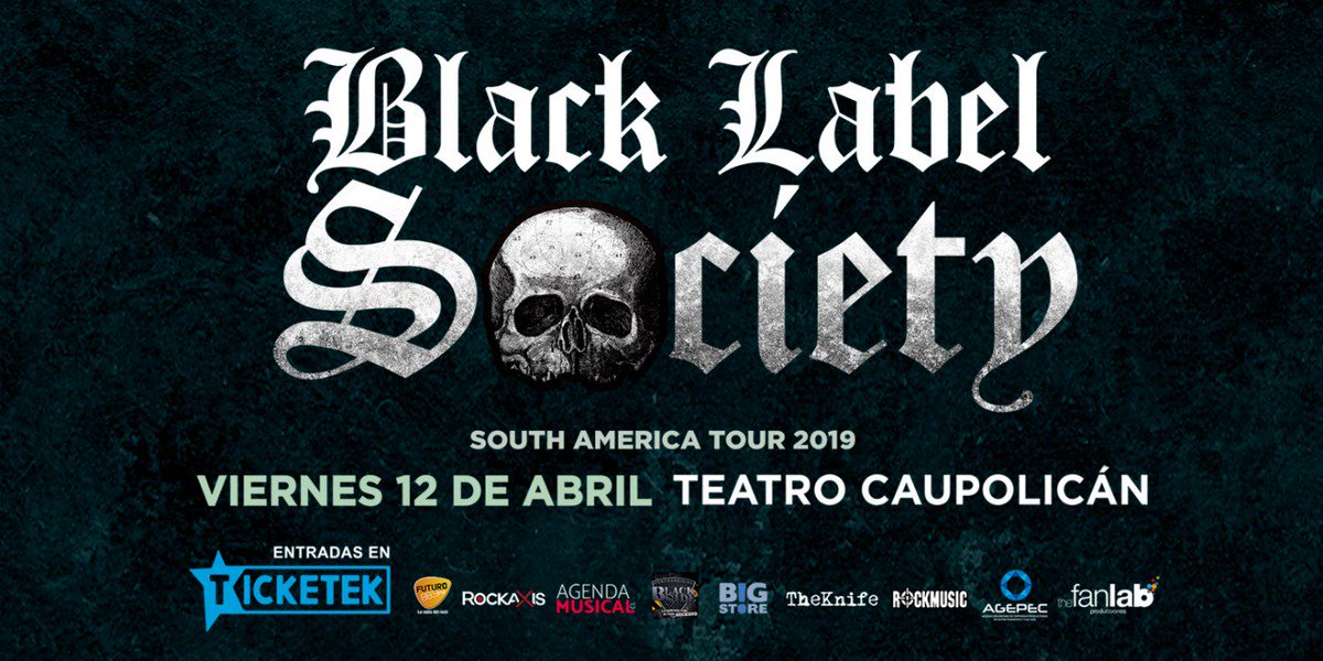 TheFanLabCL's tweet photo. Vuelve #BlackLabelSociety a Chile y por supuesto te los trae #TheFanLab! El mejor rock ya tiene fecha para el 12 de Abril en Teatro Caupolicán. Entradas YA a la venta en @TicketekChile https://t.co/qDsUrx12T6
