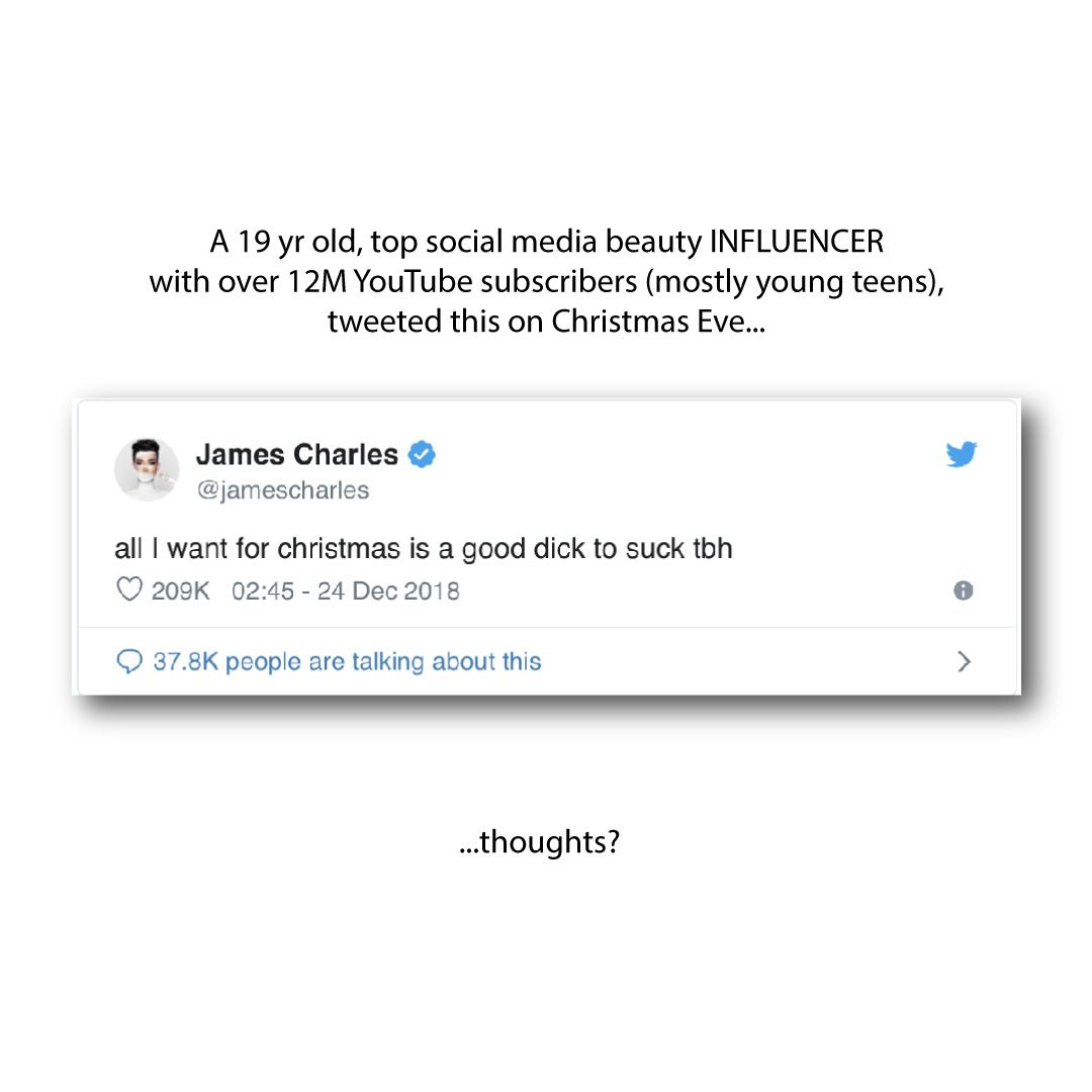 KJBennettBeauty's tweet photo. Is this the type of message you broadcast, knowing you're setting an example for over 12M followers/subs (mostly tweens), who idolize and emulate you?
 
Thoughts? https://t.co/DRzYoPe3Mf