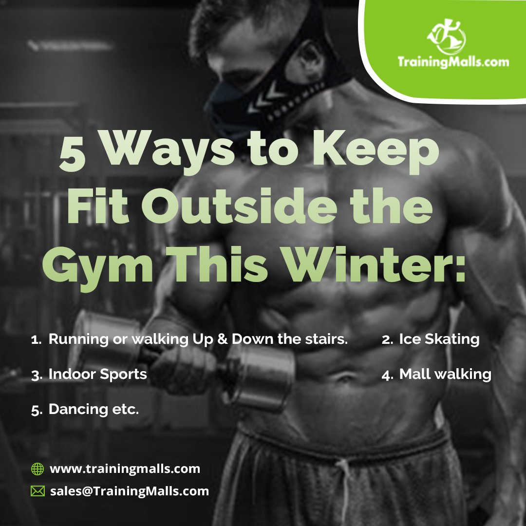 trainingmalls's tweet photo. 5 Ways to Keep Fit Outside the Gym This Winter. 💪💪
1.Running or walking Up & Down the stairs.
2. Ice Skating
3.Indoor Sports
4.Mall walking
5.Dancing etc.
For more visit at 👉 https://t.co/RsNoYMBaH4
#TrainingMalls #HomeWorkout #WorkoutAccessories https://t.co/7v1zZdhzc6