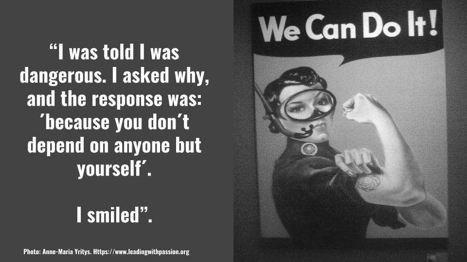 annemariayritys's tweet photo. Why is independence the ultimate way to personal freedom?
https://t.co/WGNG3SpNgL

Or, how free can a human being actually be? How should freedom be defined?
#feminism #metoo https://t.co/YGXU5Q333b
