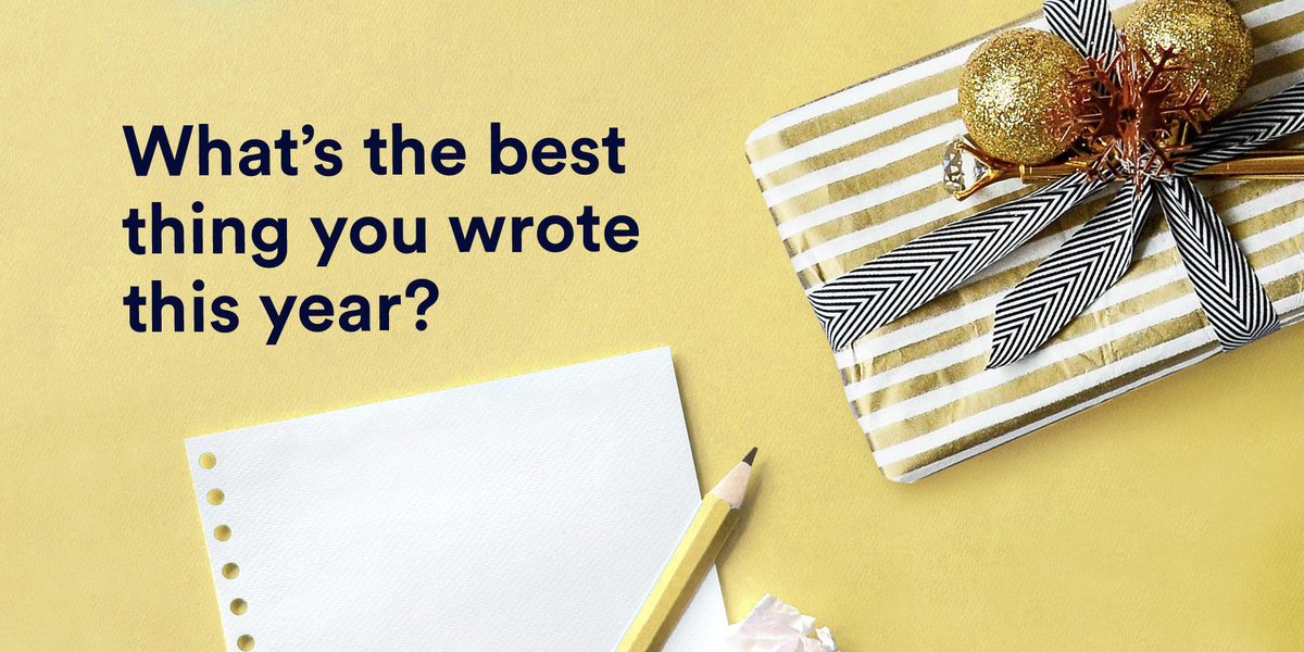Superhuman's tweet photo. ‘Tis the season to reflect on your writing. Take stock. Look back.

What did you write that makes you proud? https://t.co/TAQq60CagC