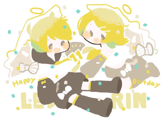 リンちゃんレンくん誕生日おめでとう...!!??✨また1年元気いっぱいの君たちを見せてください!

 #鏡音誕生祭2018 