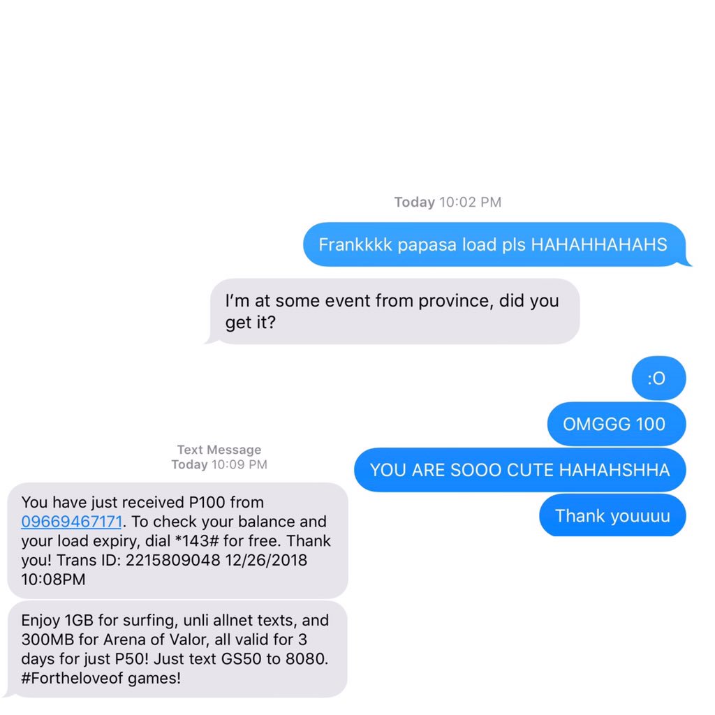 mjarconado's tweet image. Tingnan nyo naman tong kaibigan kong ‘to. Isang sabi ko lang, pasa agad!!! 😂 thank youuuu po 😂💜 #pasaload