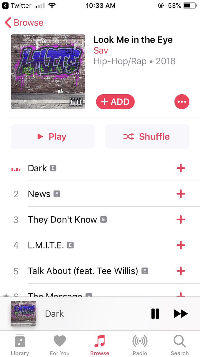 FreshForReal_'s tweet photo. On @AppleMusic about to give @HollywoodSav216 project a listen I didn’t know you dropped I been locked in on mine. 💯 https://t.co/qEWXrGO91L