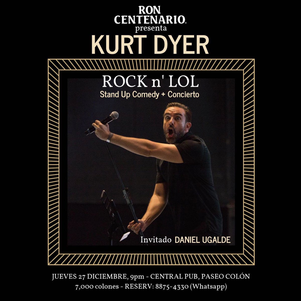 Este jueves 27, Ron Centenario presenta “Kurt Dyer - Porque no hay nada que hacer en San José”
