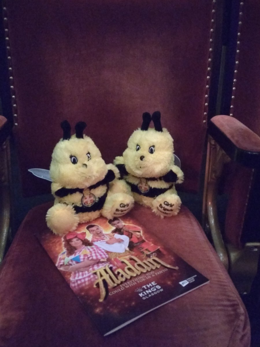 BuchanBee's tweet photo. We're at the panto!! #buzzing #ambassabeeadventures #GBisThePlaceToBee #hesbehindyou #ohyesheis @10thDundeeGBS @gbinscotland @GBSChiefExec https://t.co/tBnjtNVDL3