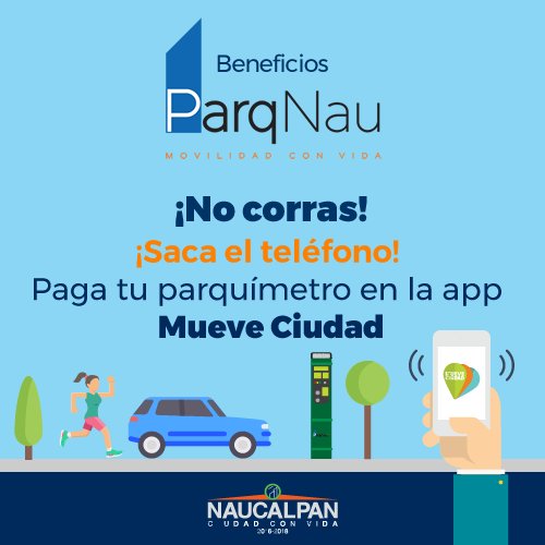 ParqNau's tweet photo. Paga tu parquímetro utiliza las tarjetas de prepago. Sigue estos pasos: 1 captura el número de tu placa, 2 ingresa el monto, 3 paga con tu tarjeta. @ParqNau https://t.co/FCB5lZn8XB
