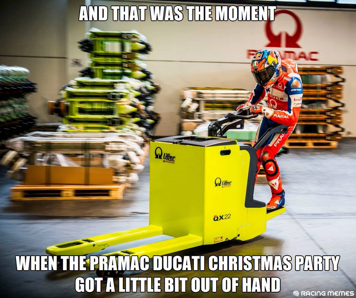 Merry Christmas! #MerryChristmas2018 #MerryChristmas #Christmas2018  #Christmas #MerryXmas #Xmas #MotoGP @jackmilleraus @pramacracing  @DucatiMotor @MotoGP #JackMiller #Miller #JM43 #AlmaPramacRacing  #PramacDucati #RacingMemes #RacingMemes56, image size:1200x1006