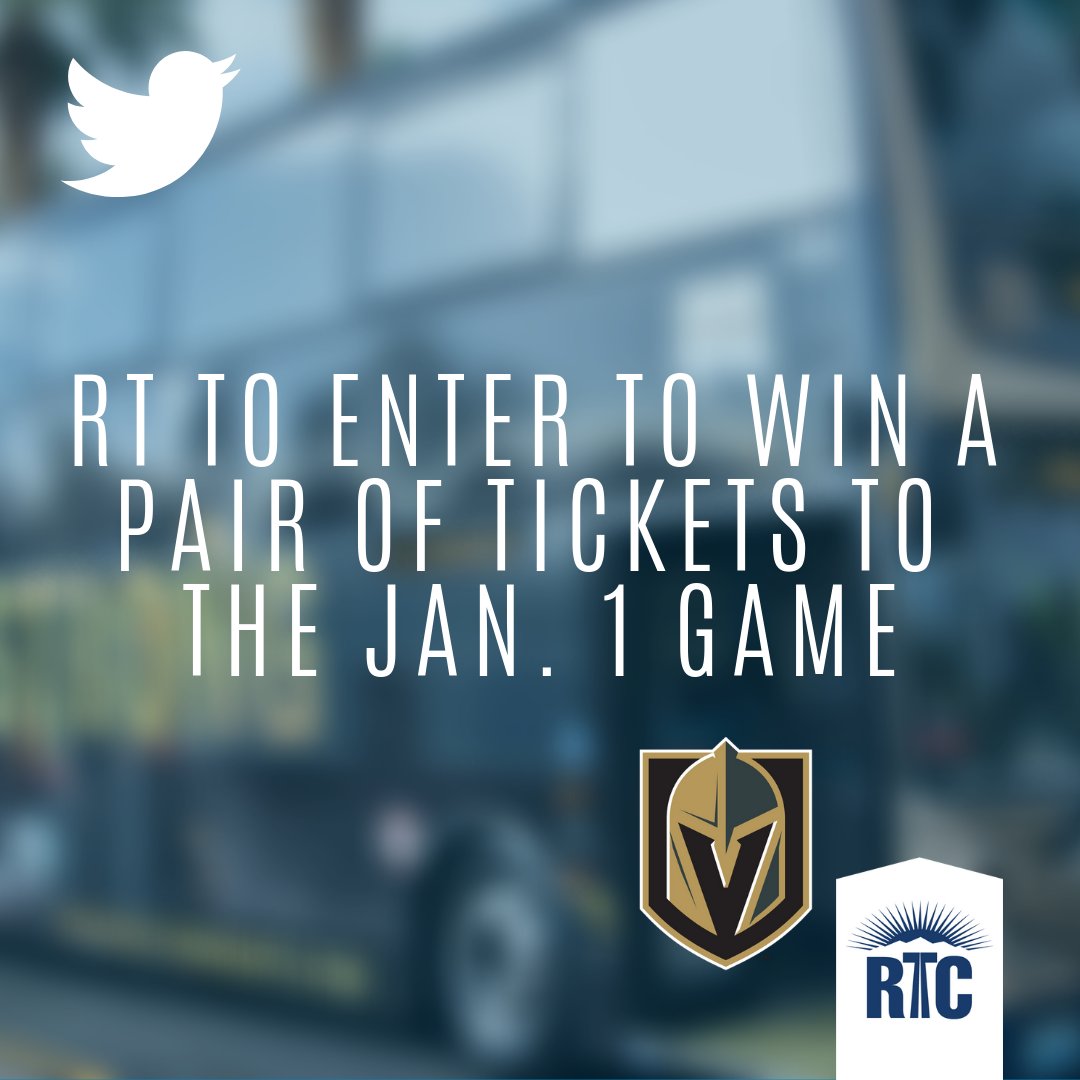 RTCSNV's tweet image. Looking for your ticket to the Jan. 1 @VegasGoldenKnights game against Los Angeles? RT this tweet within the next 24-hours to be entered to win! (All RTs will be entered in a pool where one random winner will be selected). #GoKnightsGo #RTCSNV