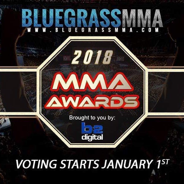 OhioMMANews's tweet photo. It’s that time again!
2018 #bluegrassmma Awards!
Who should be nominated?
.
.
#mma #localmma #ufc #awards #knockout #submission #ohiomma #kymma #pamma #indianamma #ufc #boxing #wrestling https://t.co/Qp1yJWA4lP