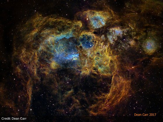 apod's tweet image. [RPT] NGC 6357: The Lobster Nebula: apod.nasa.gov/apod/ap181226.… by Dean Carr