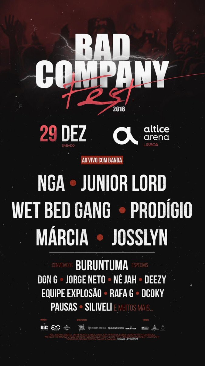 dongdafs's tweet photo. FALTAM 3 DIAS BILHETES: 925295898 / 926036987 #BADCOMPANYFEST2018 https://t.co/74y3NKMhyi