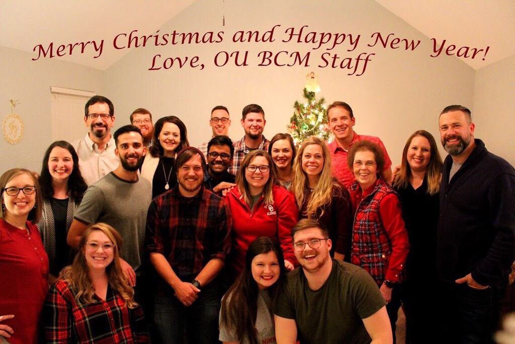 OUBCM's tweet photo. Merry Christmas and Happy New Year from the OU BCM staff! https://t.co/42rWBAwx9R