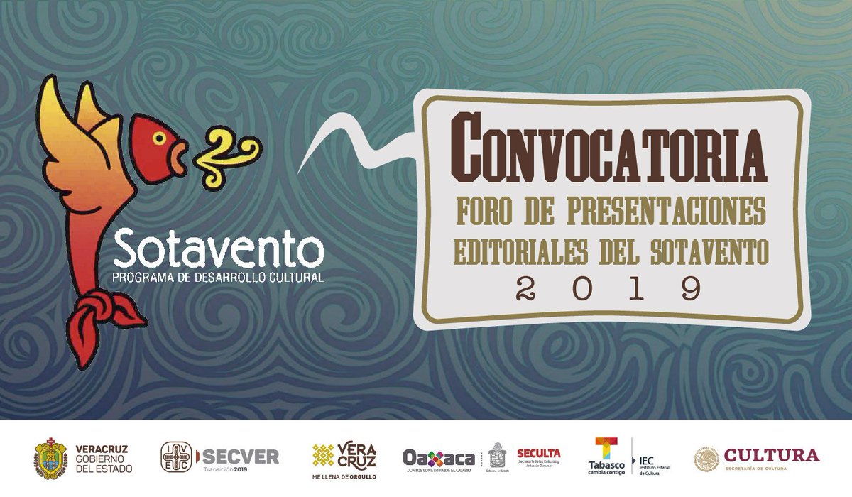 ComSoc_Tab's tweet image. Invita #IEC a escritores a participar en el Foro de Presentaciones Editoriales del Sotavento 2019
bit.ly/2LykvBr