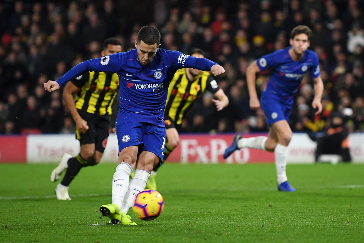 ChelseaFC's tweet photo. 1️⃣0️⃣0️⃣
1️⃣0️⃣1️⃣

👌 @hazardeden10 https://t.co/BHlblU9Mdx