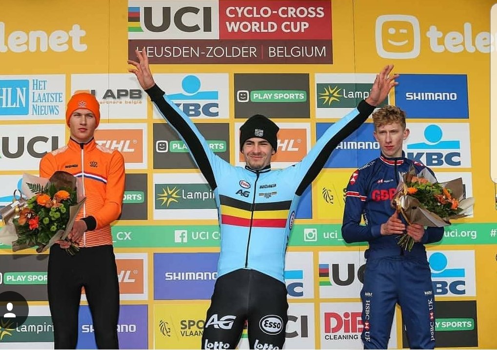 LewisAskey's tweet photo. Finally managed to put a race together and get a bronze medal at Zolder World Cyclecross Cup. Thanks @ZannataUK for the kit to make me competitive #fastestlap #z46 https://t.co/CMm2Lx6aRb