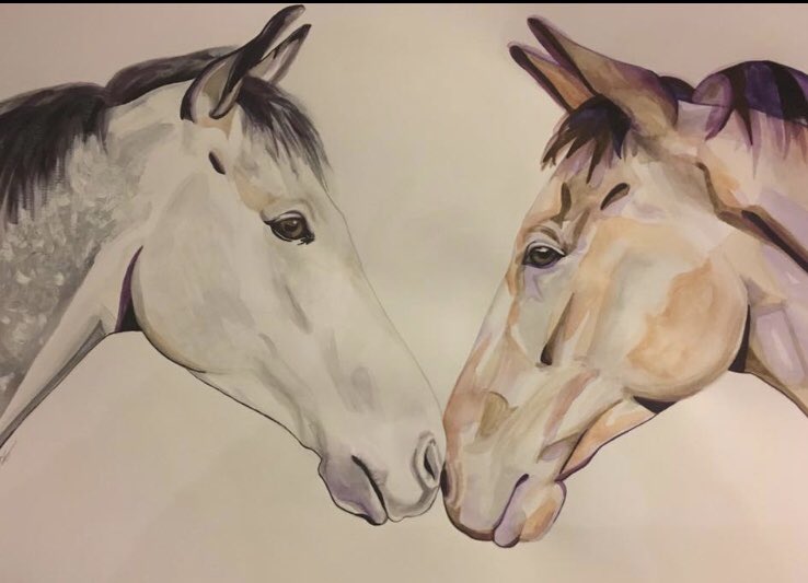 tracymunzer's tweet image. My 3rd commission by @vogrady. “Heidi” joins “Archie” and “Iora &amp;amp; Eloquence” as a much loved gift. Thank you once again Vicky x