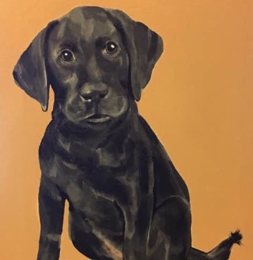 tracymunzer's tweet image. My 3rd commission by @vogrady. “Heidi” joins “Archie” and “Iora &amp;amp; Eloquence” as a much loved gift. Thank you once again Vicky x