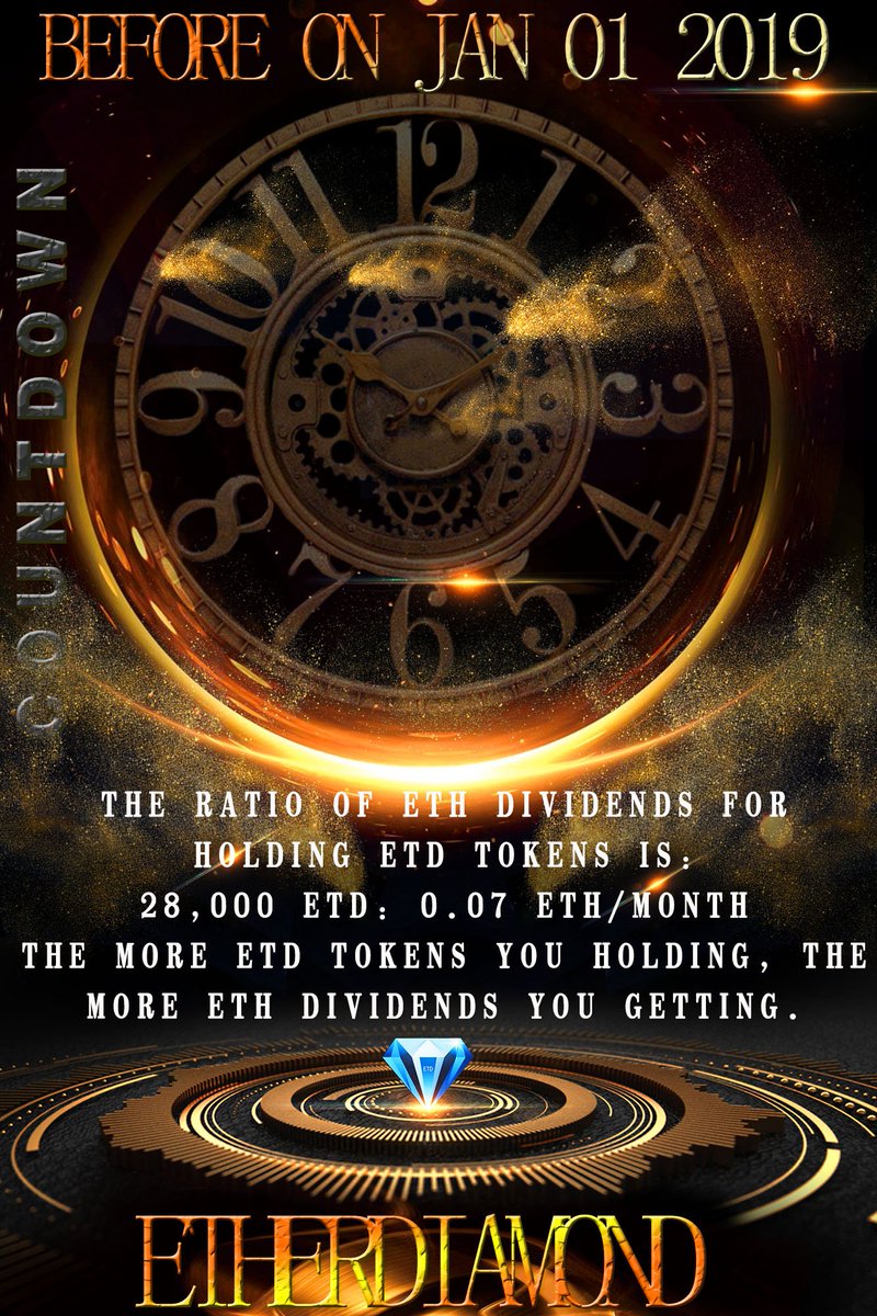 EtherDiamond's tweet photo. Participate in private sales, the total purchase amount reaches 28000 ETD tokens or more, you can get 0.07 ETH dividends per month. https://t.co/u30Vb5sfGf