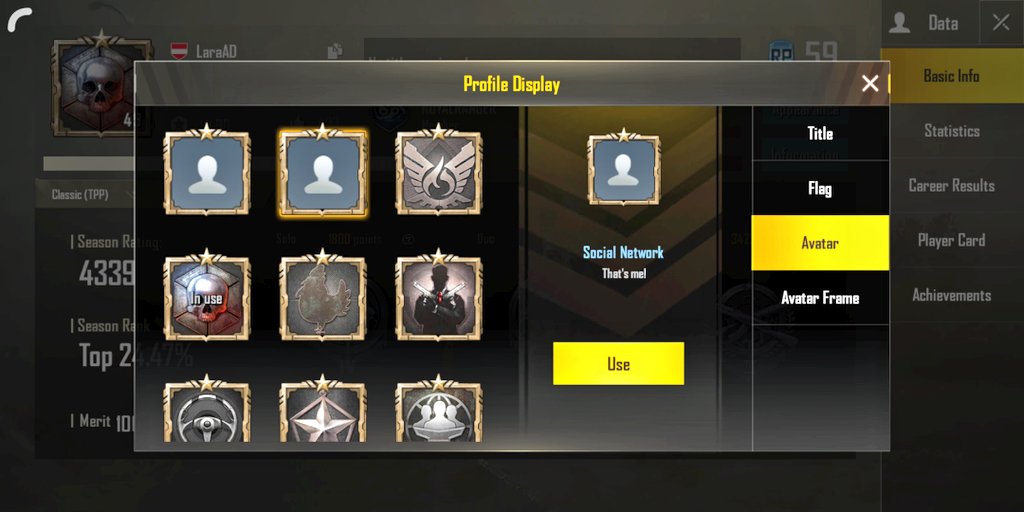 Lara__AD's tweet photo. @PUBGMOBILE @PUBG_help The profile pic of my social account linked with PUBG mobile is not being displayed in game,I reinstalled the game but it still doesn't show. Help, I'm LaraAD https://t.co/KLAVFaEo7W
