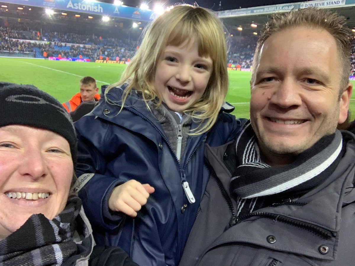 ClaireTranter's tweet photo. First Leeds game for Danielle and what an amazing game it was too! #iamleeds https://t.co/D4QRDcPudi
