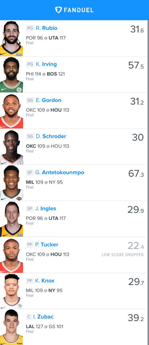 TheDFSBlueprint's tweet photo. Christmas winnings! Hit 316 on the games yesterday https://t.co/Es5SxQYLyW