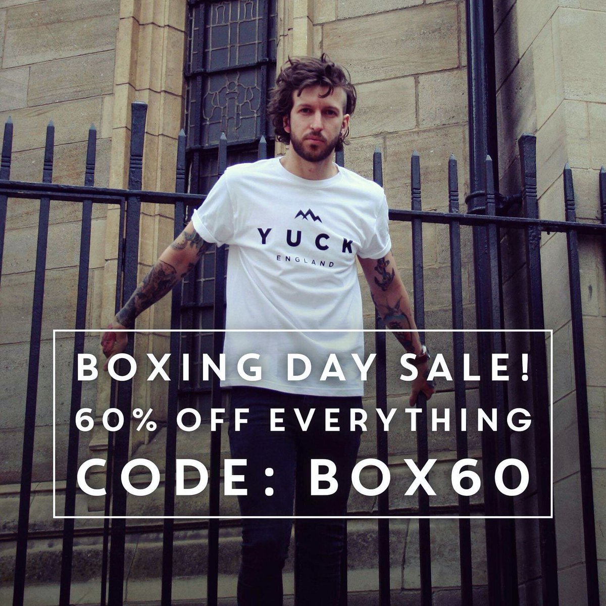 weareyuck's tweet photo. 6 HOURS LEFT!! Don’t miss out, use code BOX60 at the checkout to get a massive 60% off your order! Add some Yuck to your winter wardrobe 😉 

https://t.co/Mby7Tdyqbv | #weareyuck https://t.co/pXZIzfADgg
