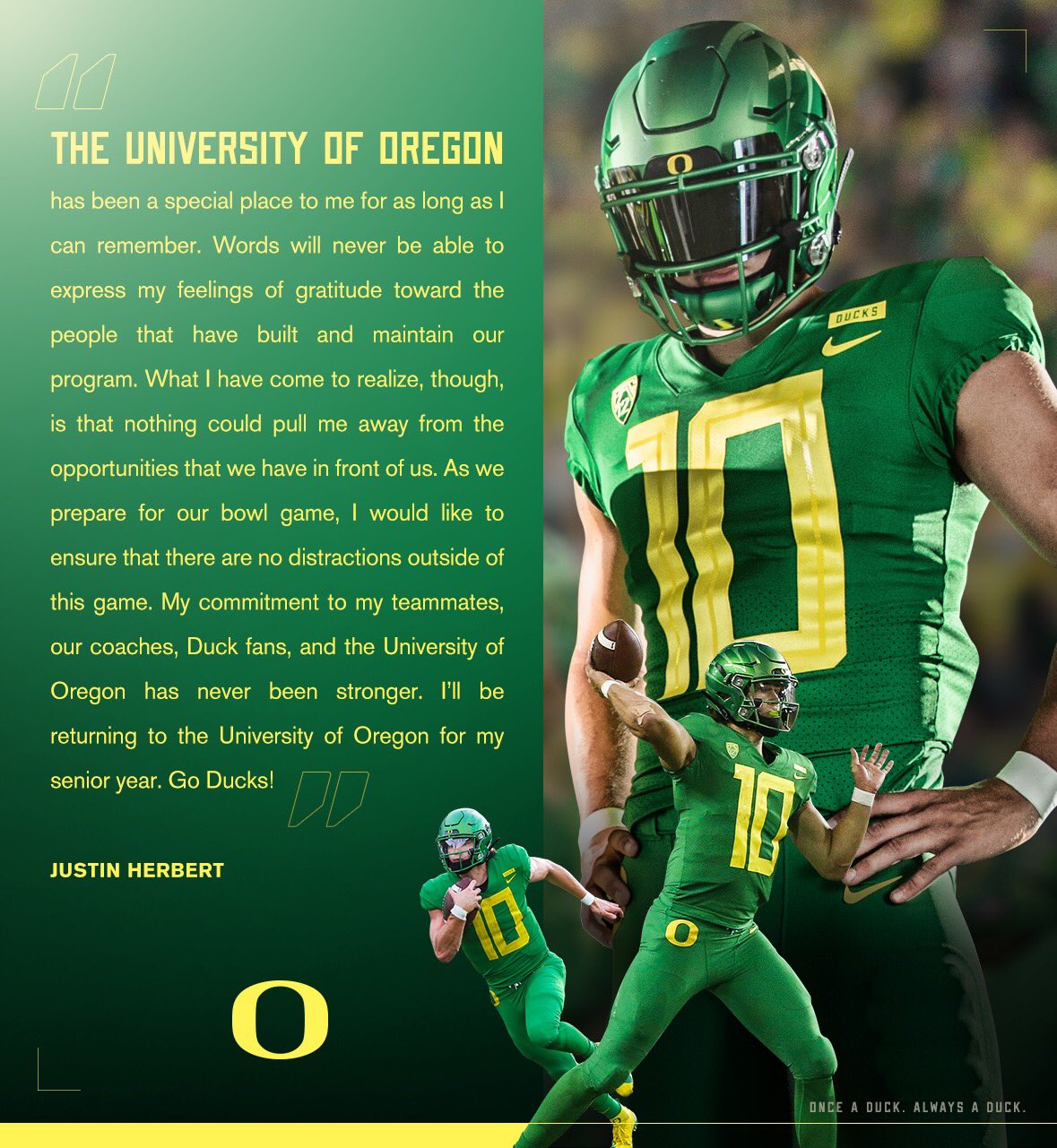 Justin Herbert - Football - University of Oregon Athletics