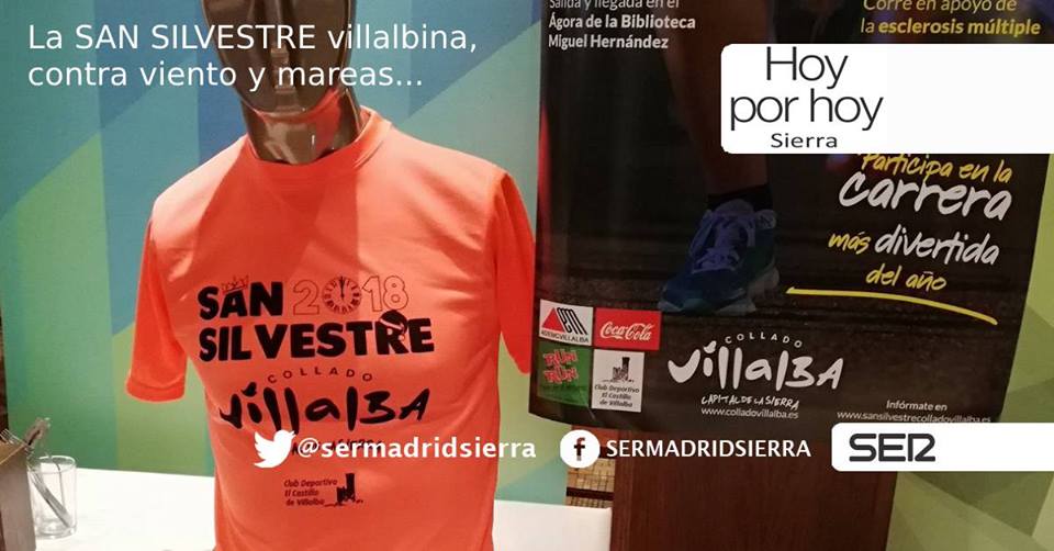 HOY POR HOY SIERRA
▶️AUDIO
En la <a href="/sansilvestrecv/">San Silvestre CV</a> ya están todos los dorsales prácticamente agotados. Lo que confirma el éxito de convocatoria... pese a todo.
Hablamos con uno de sus organizadores, JAVIER MARTÍN.
lavozdelasierra.es/audios/2018122…