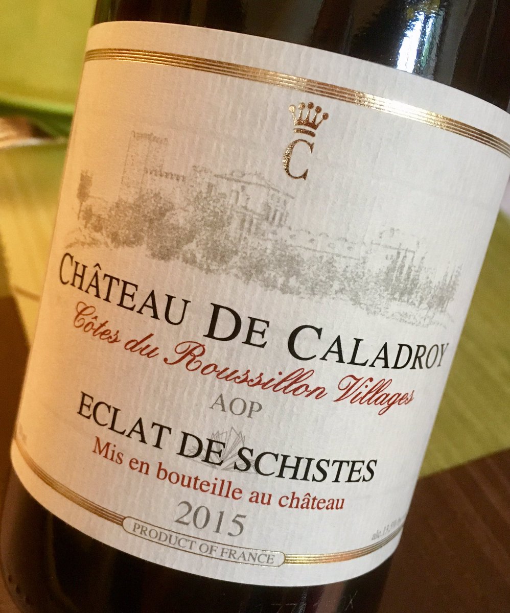 Repas de #Fête ... et en #Famille !... accompagné par un ... #ChateaudeCaladroy !... #Schistes #CotesuRoussillonVillage #Languedoc