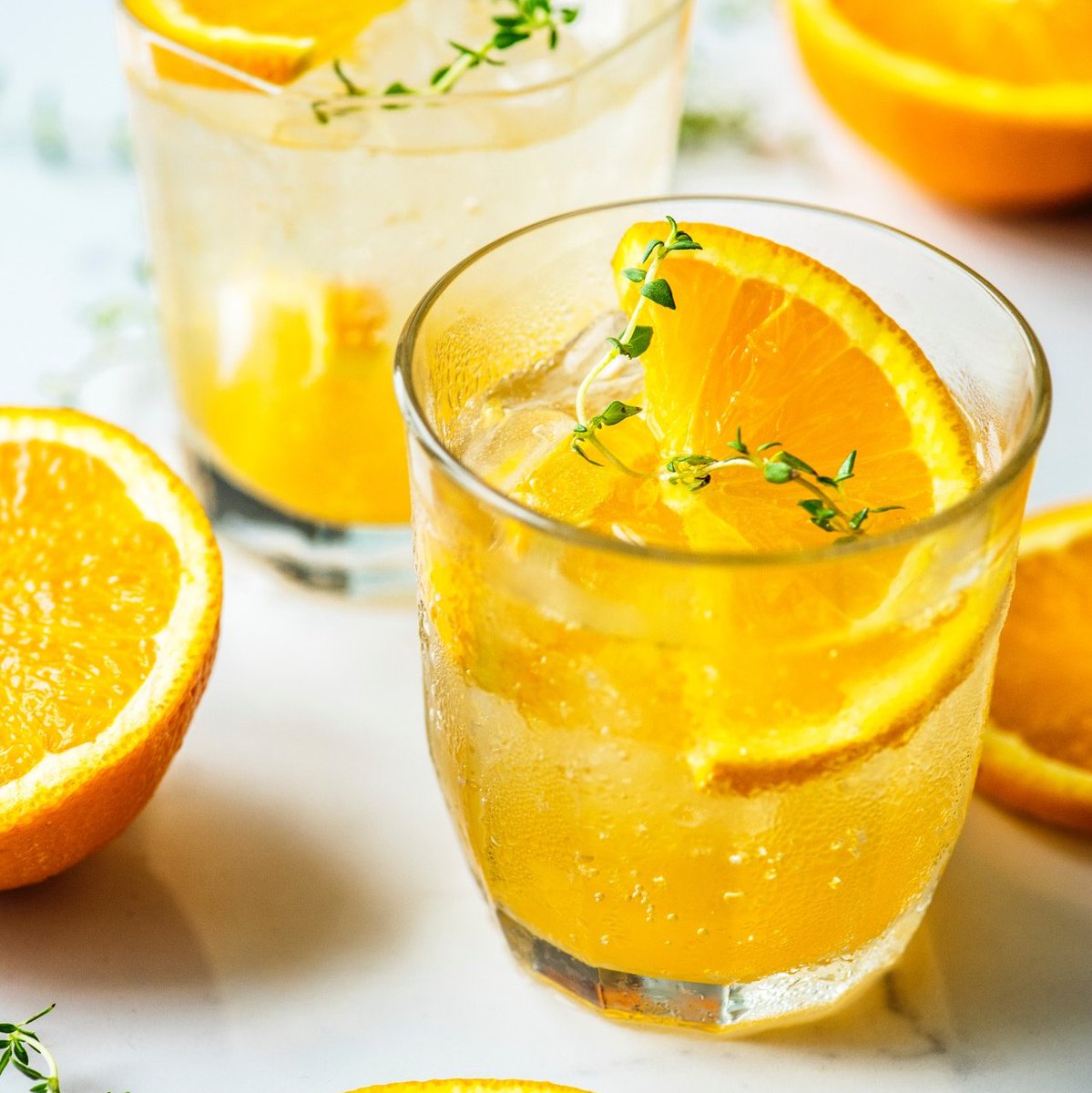 stress_well's tweet photo. Fresh squeezed orange juice, sparkling water and a sprig of thyme can be a great way to rehydrate as they are both full of vitamin C.  

.
.
#stresswell 
#holistichealth
#nutrition

#holistichealing
#healthcoach
#yycfood
#yycwellness
#livewell

#wholefoods
#foodismedicine https://t.co/C3P81C0gDz