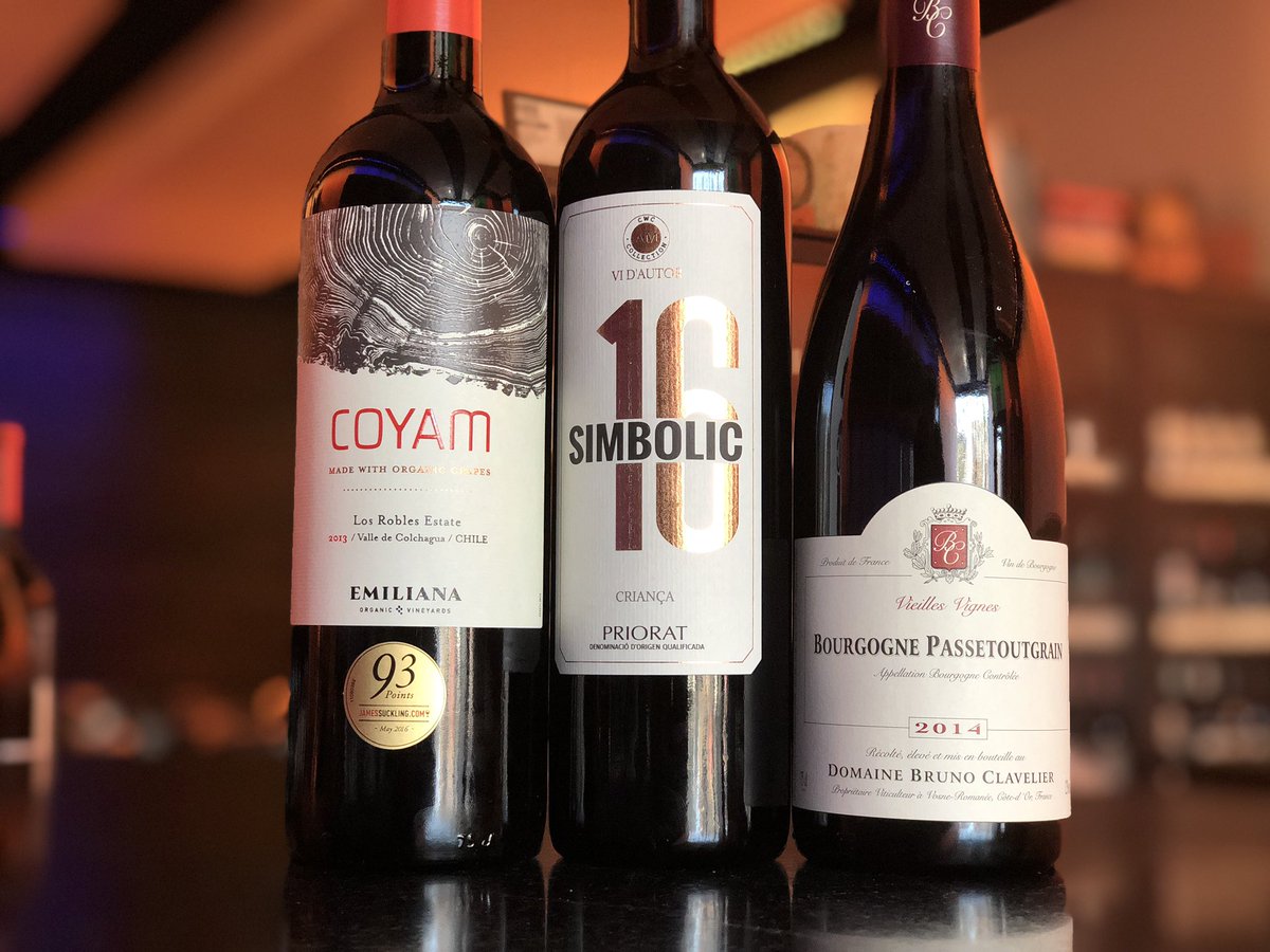 cp211115's tweet photo. Look at these great #redwines that just went on our #bytheglass #menu but they won’t be here for long, we only have a case of each! 

#waynepa #wine #redwine #priorat #burgundy #chile #spainishwine #frenchwine https://t.co/sMZP4NWBmp