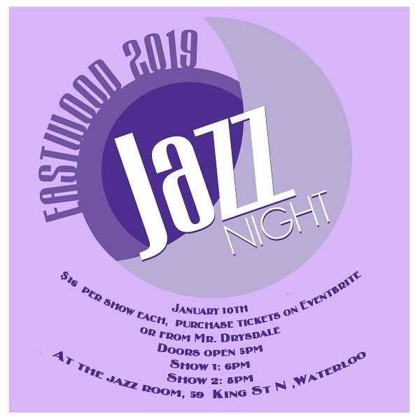 EastwoodArts's tweet photo. Happy Boxing Day Rebels! Did you know Eastwood Jazz Night is coming up? Head over to eventbrite (link in bio) and get your tickets RIGHT NOW.
#wrdsb #eci #jazz #kitchenermusic #waterloomusic #jazzroom https://t.co/Rfi3M2VI0t https://t.co/WIGFiAQSKD