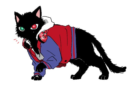 cat jacket white background no humans heterochromia black cat simple background  illustration images