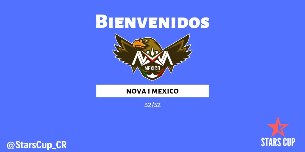 #Presentaciones | #Edicion1 

Esta vez presentamos al único clan Nova de la competencia. Ellos son @NovaImx 

32/32

#StarsCupCR
