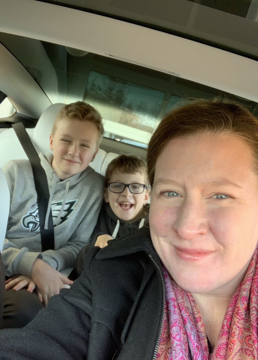 kulpability's tweet photo. Picked up our @Tesla #model3 .. it is absolutely perfect!!!! 😍 Money quotes from the kids:
“Wow this is SO much better than a college education!”
“I just love this. It is high end without being pretentious.”
“Mom slow down or the Po Po is gonna get ya!” https://t.co/XN8uT3o6bf