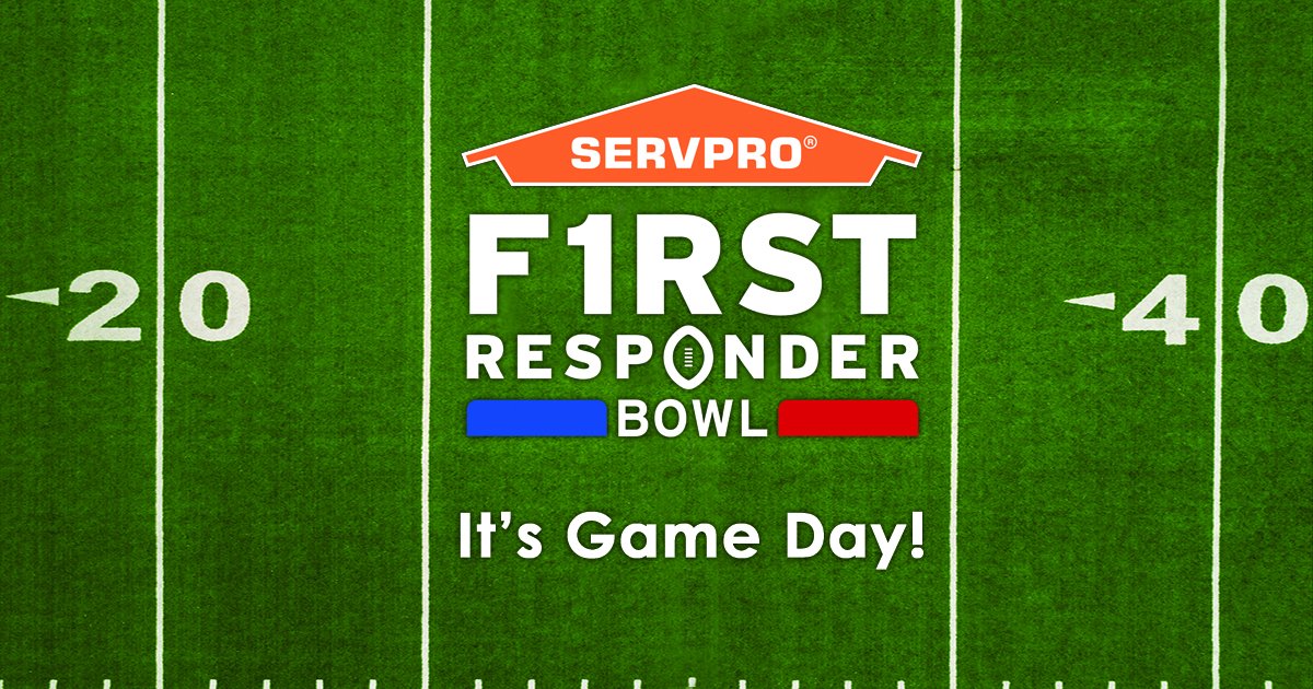 Today is the day! Tune in to the SERVPRO® First Responder Bowl today.