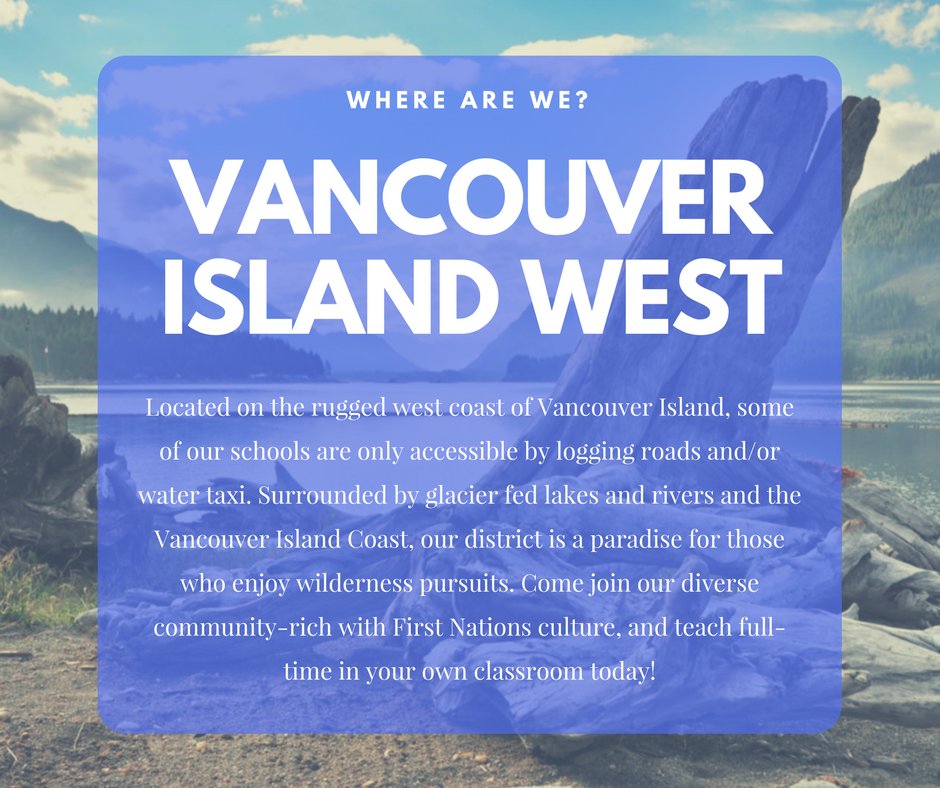 MakeAFuture's tweet photo. Located on the rugged west coast of Vancouver Island is School District 84. In the small town of Zeballos, the small Vancouver Island school district and tight-knit community is hiring teachers. Learn more. https://t.co/5Aw6IaVfXm #SD84 #BCEd #TeachinBC https://t.co/5T48bkSbAo