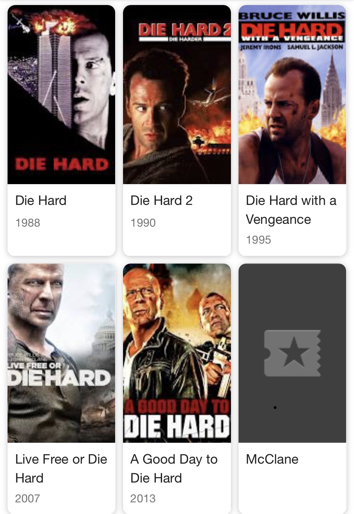 Tim Rewa on Twitter: "You can see the progression of hair loss in Bruce  Willis as the #DieHard series comes along. By Die Hard 4, they're not even  showing his head. https://t.co/oOsbK0PK8p" /