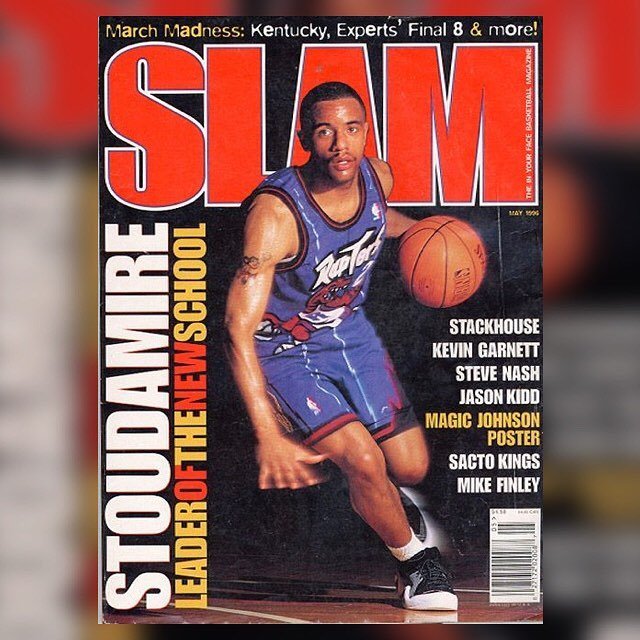 everydamnslam's tweet photo. 11a. #damonstoudamire alternate cover (Jerry Stackhouse) #torontoraptors #raptors #raptorsnation #mightymouse #arizonawildcats #rookieoftheyear #slammagazine #myslam #slam https://t.co/aNZJEmtRPh https://t.co/2x72OSXBVX