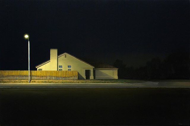 rairorg's tweet photo. AMoCA Collection | Tract House, oil on linen, 20”x30”, 2014 by David Hines (RAiR 2014-15) on view at the Anderson Museum of Contemporary Art in Roswell, NM. https://t.co/P8FNbeyxhM #rairorg #RAiRTweet #AMoCACollection https://t.co/Lm50eH6cDD