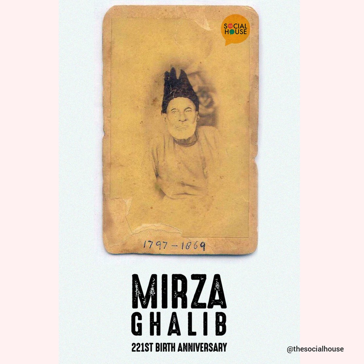tsh_india's tweet photo. #MirzaGhalib 221st Birth Anniversary #tsh https://t.co/XUUxqr49Ru